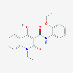 molecular formula C20H20N2O4 B2512287 N-(2-ethoxyphenyl)-1-ethyl-4-hydroxy-2-oxo-1,2-dihydroquinoline-3-carboxamide CAS No. 941923-36-0