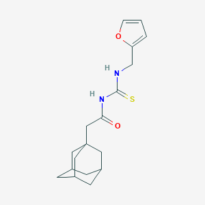 molecular formula C18H24N2O2S B251231 2-(1-adamantyl)-N-(furan-2-ylmethylcarbamothioyl)acetamide 