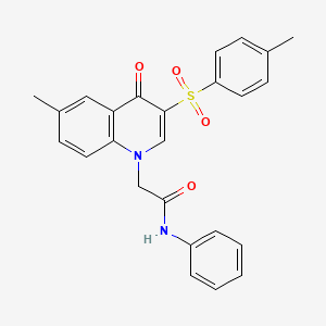 2-(6-methyl-4-oxo-3-tosylquinolin-1(4H)-yl)-N-phenylacetamide