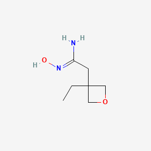 2-(3-Ethyloxetan-3-yl)-N-hydroxyacetimidamide