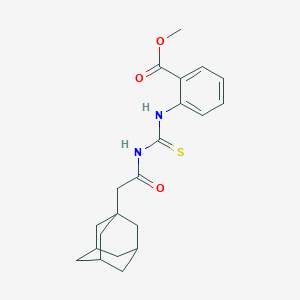 Methyl 2-({[(1-adamantylacetyl)amino]carbothioyl}amino)benzoate