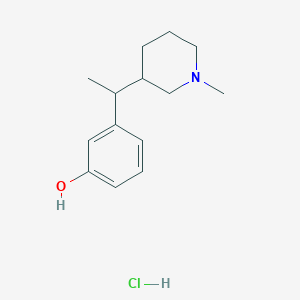 3-[1-(1-Methylpiperidin-3-yl)ethyl]phenol;hydrochloride