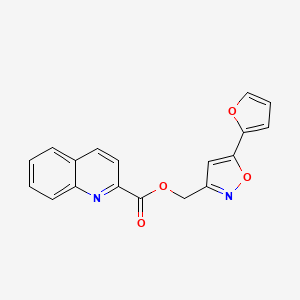 (5-(Furan-2-yl)isoxazol-3-yl)methyl quinoline-2-carboxylate
