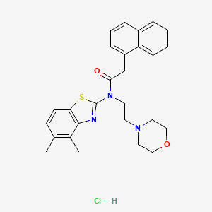 N-(4,5-dimethylbenzo[d]thiazol-2-yl)-N-(2-morpholinoethyl)-2-(naphthalen-1-yl)acetamide hydrochloride