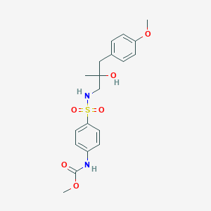 methyl (4-(N-(2-hydroxy-3-(4-methoxyphenyl)-2-methylpropyl)sulfamoyl)phenyl)carbamate