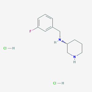 molecular formula C12H19Cl2FN2 B2512350 (R)-N-(3-Fluorobenzyl)piperidin-3-aminedihydrochloride CAS No. 1286209-24-2