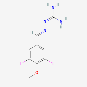 molecular formula C9H10I2N4O B2512356 (2E)-2-(3,5-二碘-4-甲氧基亚苄基)肼基甲酰胺 CAS No. 725276-47-1