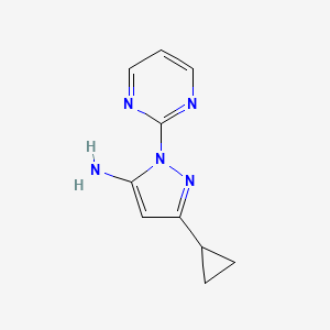 3-cyclopropyl-1-(pyrimidin-2-yl)-1H-pyrazol-5-amine
