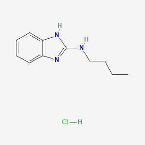 molecular formula C11H16ClN3 B2512366 N-Butyl-1H-benzimidazol-2-amine hydrochloride CAS No. 1992047-63-8; 51314-51-3