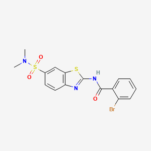 2-bromo-N-(6-(N,N-dimethylsulfamoyl)benzo[d]thiazol-2-yl)benzamide