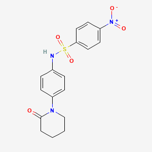4-nitro-N-(4-(2-oxopiperidin-1-yl)phenyl)benzenesulfonamide