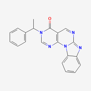 3-(1-phenylethyl)benzo[4,5]imidazo[1,2-a]pyrimido[5,4-e]pyrimidin-4(3H)-one
