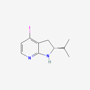 (2R)-4-Iodo-2-isopropyl-2,3-dihydro-1H-pyrrolo[2,3-b]pyridine