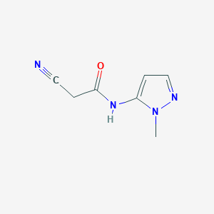 2-cyano-N-(1-methyl-1H-pyrazol-5-yl)acetamide