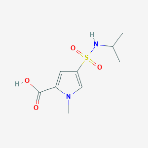 molecular formula C9H14N2O4S B2512417 1-methyl-4-[(propan-2-yl)sulfamoyl]-1H-pyrrole-2-carboxylic acid CAS No. 937611-13-7
