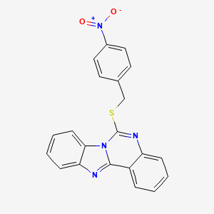 6-[(4-Nitrobenzyl)thio]benzimidazo[1,2-c]quinazoline