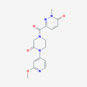 6-[4-(2-Methoxypyridin-4-yl)-3-oxopiperazine-1-carbonyl]-2-methylpyridazin-3-one