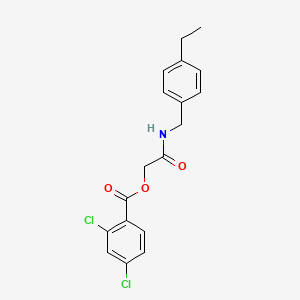 {[(4-Ethylphenyl)methyl]carbamoyl}methyl 2,4-dichlorobenzoate