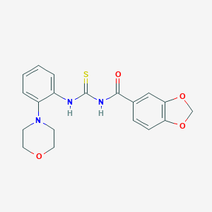 N-(1,3-benzodioxol-5-ylcarbonyl)-N'-[2-(4-morpholinyl)phenyl]thiourea