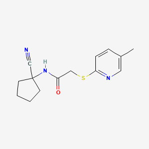 N-(1-cyanocyclopentyl)-2-[(5-methylpyridin-2-yl)sulfanyl]acetamide