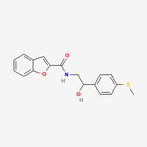 N-(2-hydroxy-2-(4-(methylthio)phenyl)ethyl)benzofuran-2-carboxamide