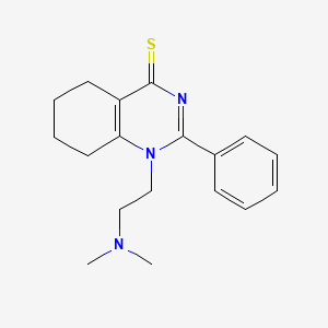 molecular formula C18H23N3S B2512483 1-(2-(二甲氨基)乙基)-2-苯基-5,6,7,8-四氢喹唑啉-4(1H)-硫酮 CAS No. 94030-21-4