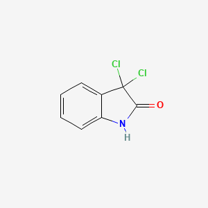molecular formula C8H5Cl2NO B2512494 3,3-dichloro-1,3-dihydro-2H-indol-2-one CAS No. 39033-45-9