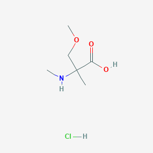 3-Methoxy-2-methyl-2-(methylamino)propanoic acid hydrochloride