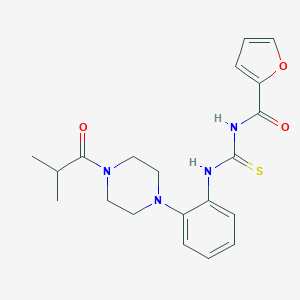 N-(2-furoyl)-N'-[2-(4-isobutyryl-1-piperazinyl)phenyl]thiourea