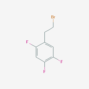 molecular formula C8H6BrF3 B2512504 1-(2-溴乙基)-2,4,5-三氟苯 CAS No. 1260764-09-7