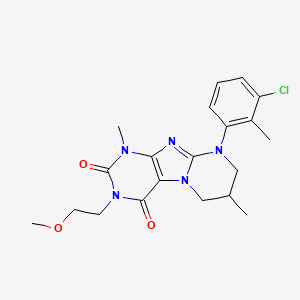 9-(3-chloro-2-methylphenyl)-3-(2-methoxyethyl)-1,7-dimethyl-7,8-dihydro-6H-purino[7,8-a]pyrimidine-2,4-dione