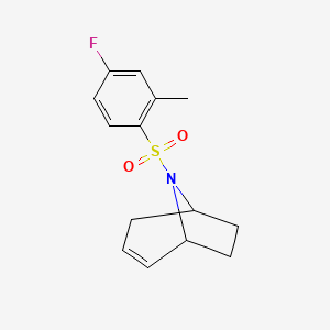 (1R,5S)-8-((4-fluoro-2-methylphenyl)sulfonyl)-8-azabicyclo[3.2.1]oct-2-ene