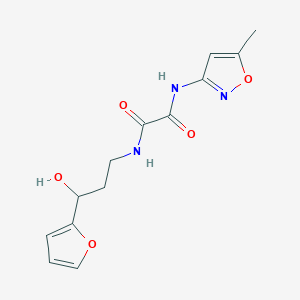 N1-(3-(furan-2-yl)-3-hydroxypropyl)-N2-(5-methylisoxazol-3-yl)oxalamide
