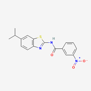 molecular formula C17H15N3O3S B2512538 N-(6-isopropylbenzo[d]thiazol-2-yl)-3-nitrobenzamide CAS No. 892853-88-2