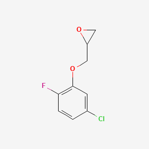 molecular formula C9H8ClFO2 B2512543 2-[(5-Chloro-2-fluorophenoxy)methyl]oxirane CAS No. 1509319-86-1