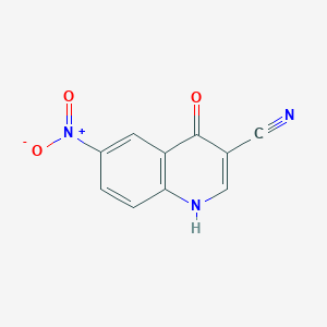 B2512544 6-Nitro-4-oxo-1,4-dihydroquinoline-3-carbonitrile CAS No. 214470-35-6