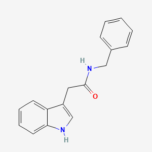 molecular formula C17H16N2O B2512561 N-benzyl-2-(1H-indol-3-yl)acetamide CAS No. 73031-14-8