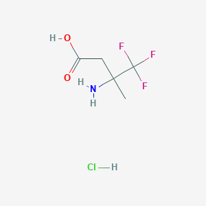 3-Amino-4,4,4-trifluoro-3-methylbutanoic acid hydrochloride
