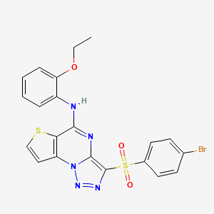 3-[(4-bromophenyl)sulfonyl]-N-(2-ethoxyphenyl)thieno[2,3-e][1,2,3]triazolo[1,5-a]pyrimidin-5-amine