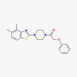 4,5-Dimethyl-2-[4-(phenoxyacetyl)piperazin-1-yl]-1,3-benzothiazole