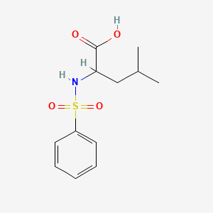 2-Benzenesulfonylamino-4-methyl-pentanoic acid