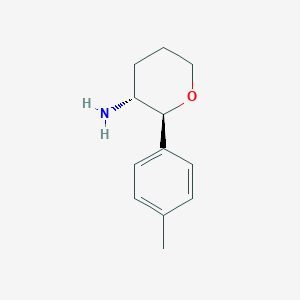 (2S,3R)-2-(4-Methylphenyl)oxan-3-amine