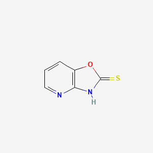 molecular formula C6H4N2OS B2512621 Oxazolo[4,5-B]pyridine-2-thiol CAS No. 53052-06-5