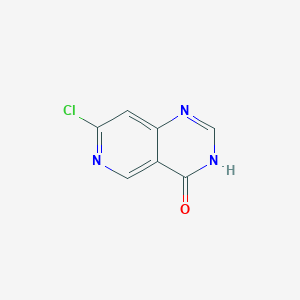 molecular formula C7H4ClN3O B2512651 7-chloropyrido[4,3-d]pyrimidin-4(3H)-one CAS No. 1650574-62-1