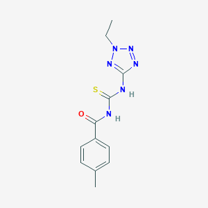 N-[(2-ethyl-2H-tetrazol-5-yl)carbamothioyl]-4-methylbenzamide