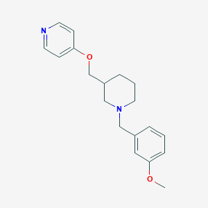 4-[[1-[(3-Methoxyphenyl)methyl]piperidin-3-yl]methoxy]pyridine