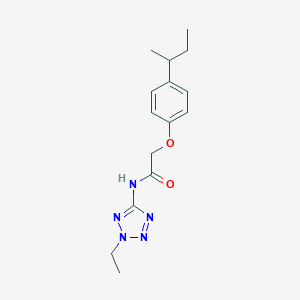 molecular formula C15H21N5O2 B251268 2-[4-(butan-2-yl)phenoxy]-N-(2-ethyl-2H-tetrazol-5-yl)acetamide 