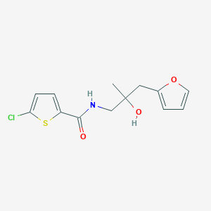 5-chloro-N-(3-(furan-2-yl)-2-hydroxy-2-methylpropyl)thiophene-2-carboxamide