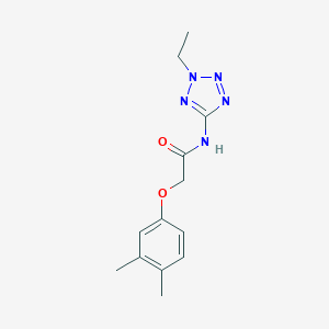 2-(3,4-dimethylphenoxy)-N-(2-ethyl-2H-tetraazol-5-yl)acetamide