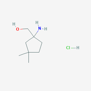 (1-Amino-3,3-dimethylcyclopentyl)methanol hydrochloride
